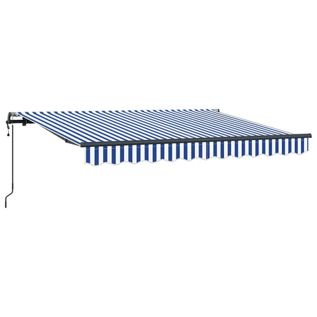 Vidaxl inklapbaar zonnescherm blauw 250 x 200 cm stof
