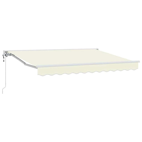 Vidaxl inklapbaar zonnescherm crème 250 x 200 cm polyester en metaal