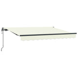 Vidaxl inklapbaar zonnescherm crème 250 x 200 cm stof