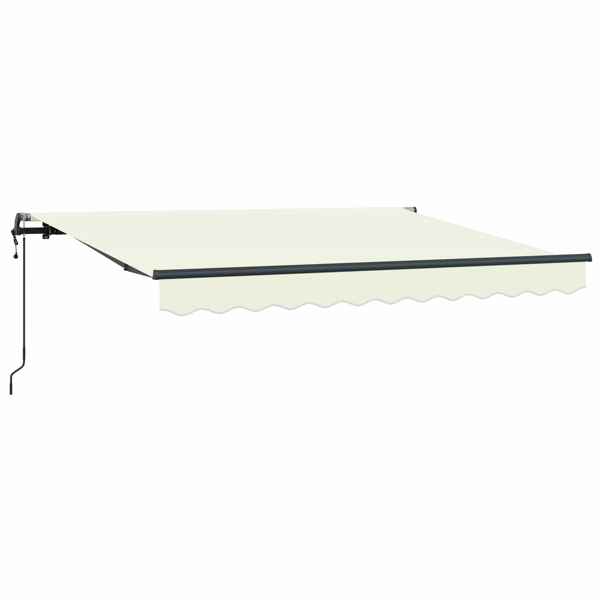 Vidaxl uitschuifbare luifel crème 250 x 200 cm stof