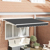 Vidaxl zijde frame antraciet 250 x 200 cm polyester met pu-coating