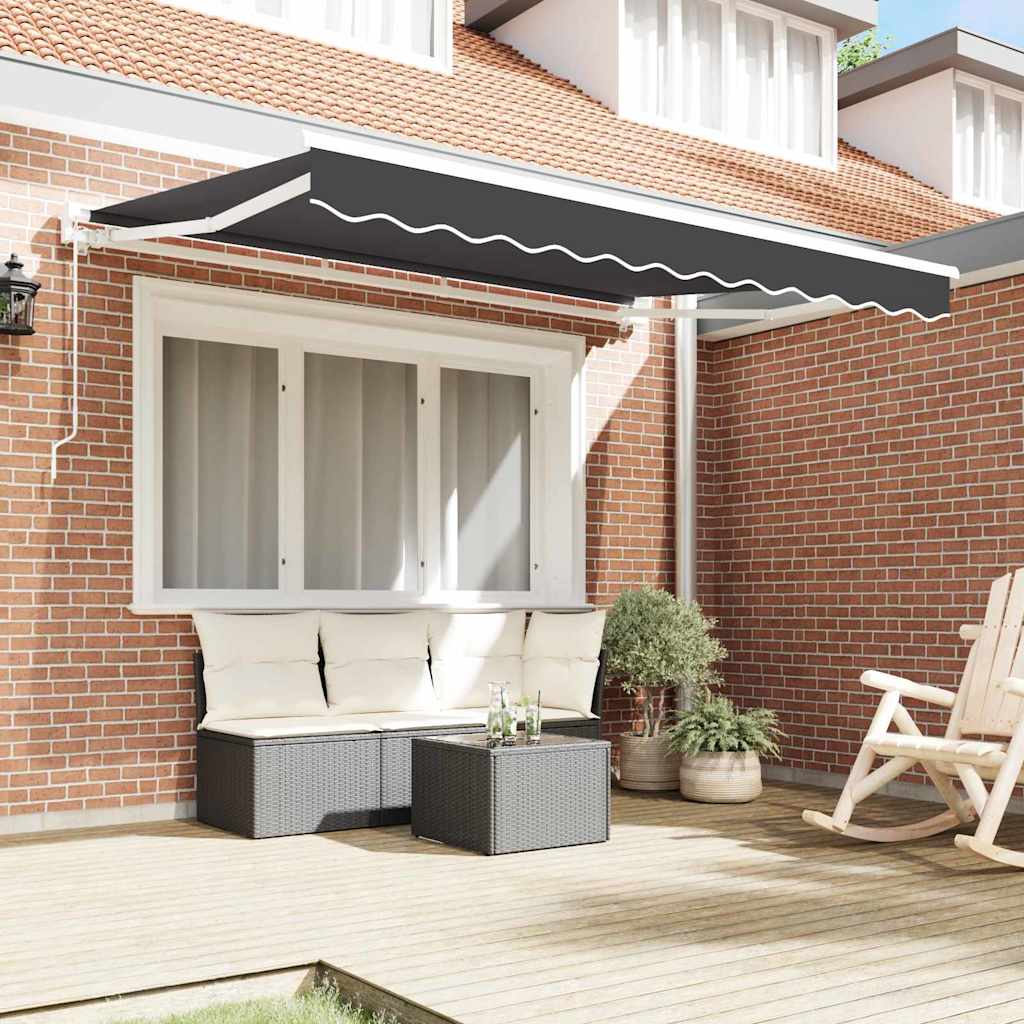 Vidaxl zijde frame antraciet 250 x 200 cm polyester met pu-coating