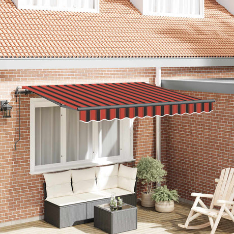 Vidaxl uitschuifbare luifel bruin 250 x 200 cm stof