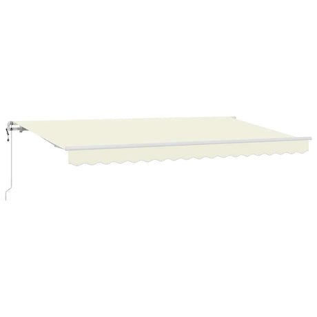 Vidaxl inklapbaar zonnescherm crème 350 x 200 cm stof