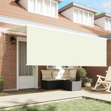 Vidaxl zonnescherm met screen crème 350 x 200 x 120 cm stof en metaal