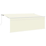 Vidaxl zonnescherm met screen crème 350 x 200 x 120 cm stof en metaal