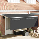 Vidaxl inklapbaar zonnescherm antraciet 350 x 200 cm