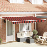 Vidaxl inklapbaar zonnescherm oranje 350 x 200 cm stof