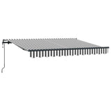 Vidaxl inklapbaar zonnescherm antraciet 350 x 200 cm stof