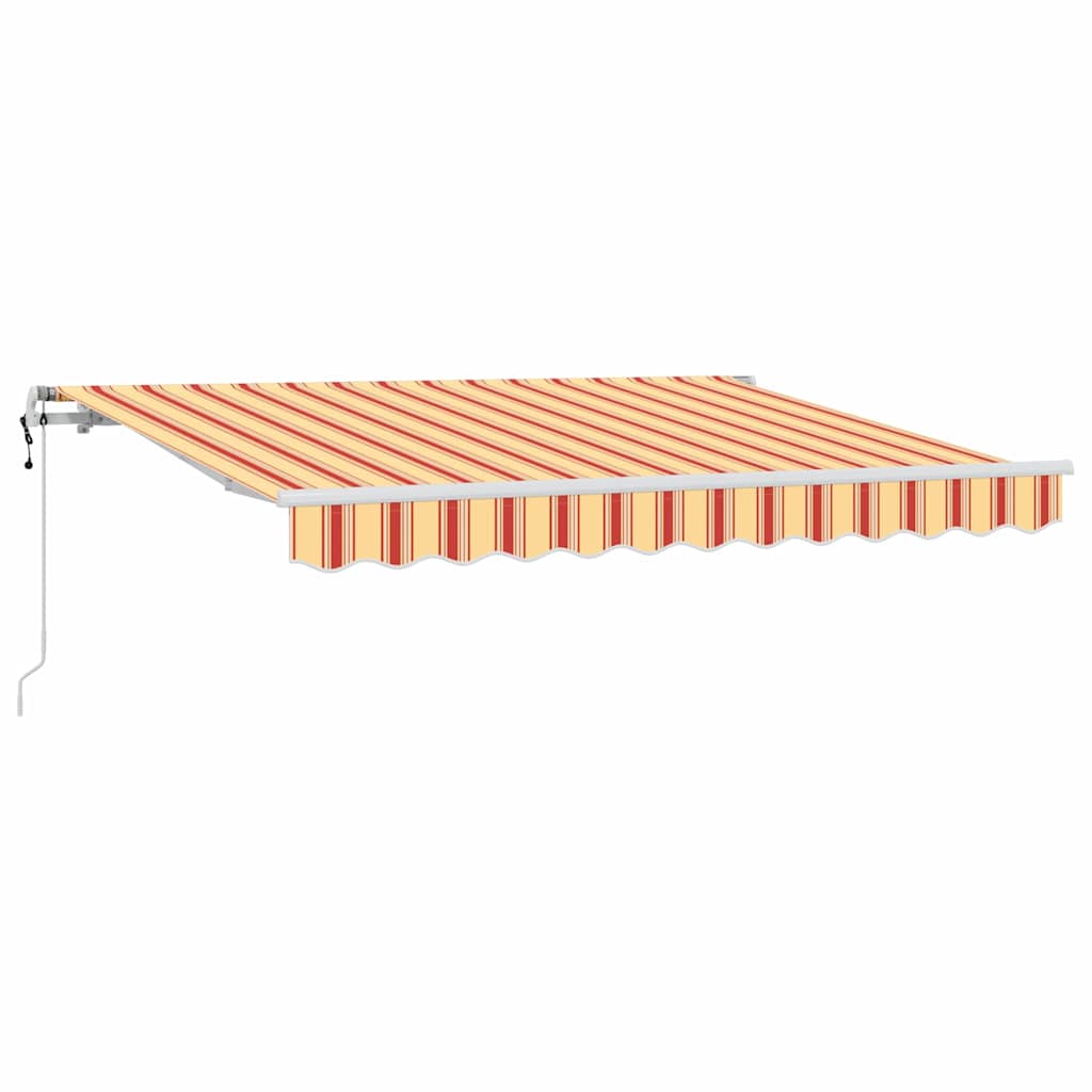 Vidaxl inklapbaar zonnescherm geel 350 x 200 cm stof