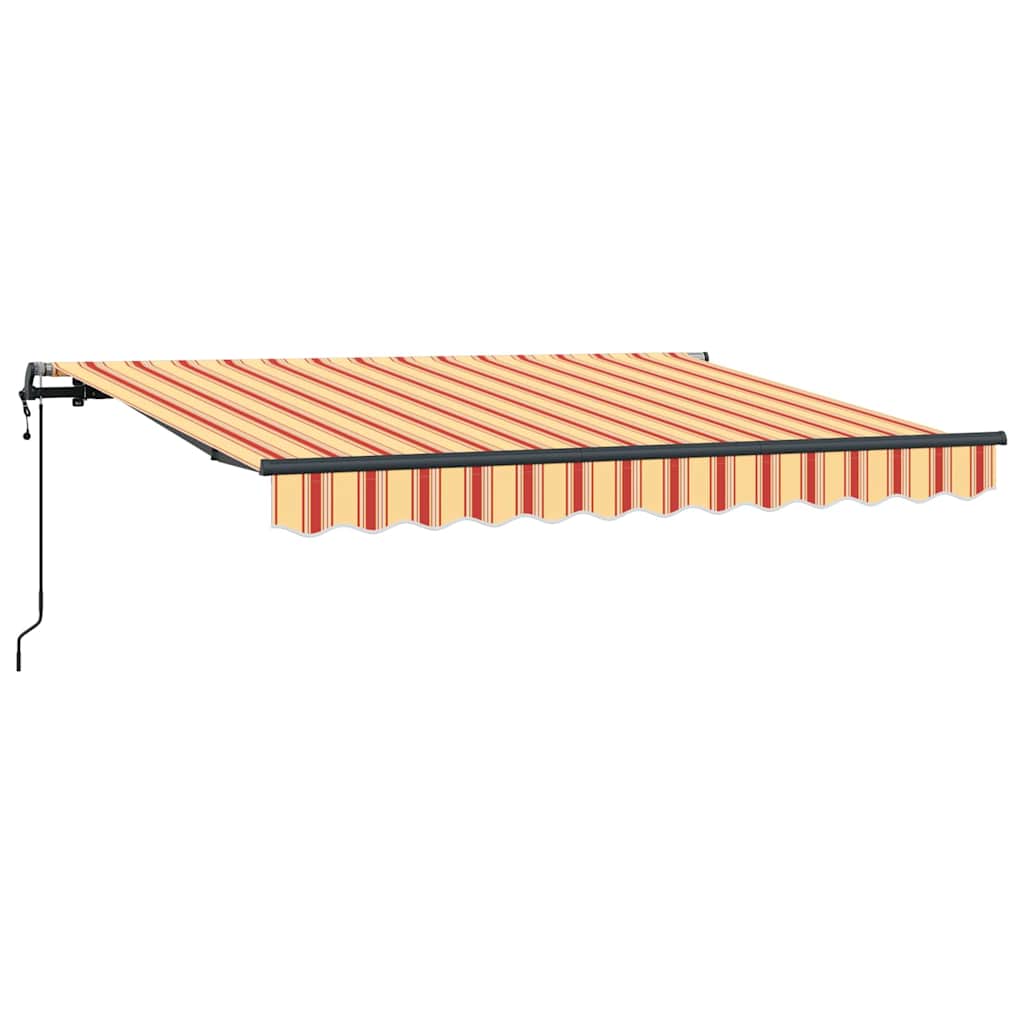 Vidaxl inklapbaar zonnescherm geel 350 x 200 cm stof
