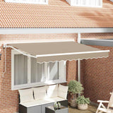 Vidaxl zijde frame beige 350 x 200 cm polyester met pu-coating