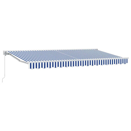 Vidaxl zijde frame blauw en wit 400 x 200 cm polyester met pu-coating
