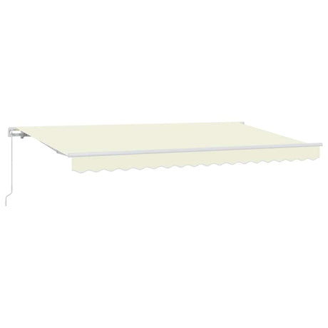 Vidaxl uitschuifbare luifel crème 400 x 200 cm stof