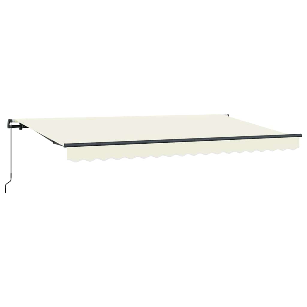 Vidaxl inklapbaar zonnescherm crème 400 x 200 cm stof