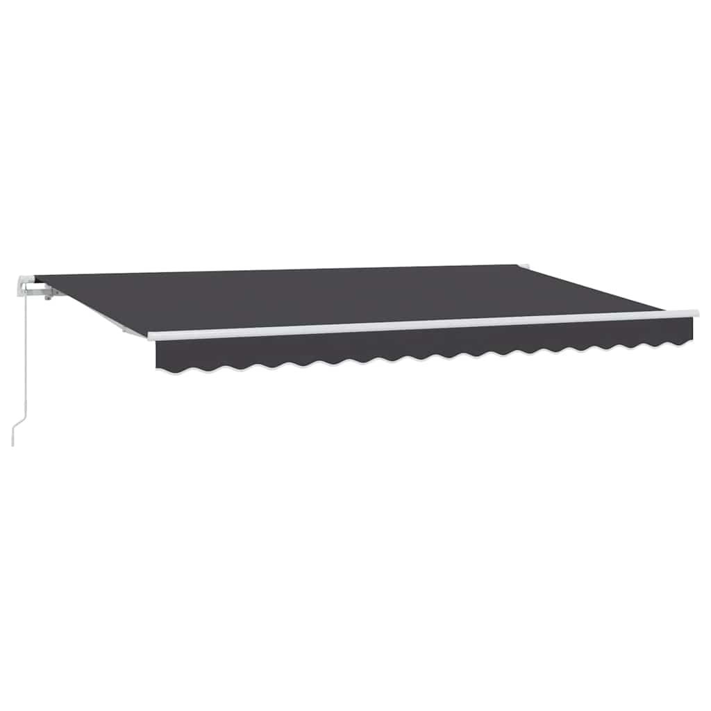 Vidaxl inklapbaar zonnescherm antraciet 400 x 200 cm stof