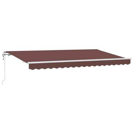 Vidaxl uitschuifbare luifel bruin 400 x 200 cm stof