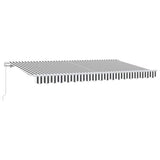 Vidaxl inklapbaar zonnescherm antraciet 400 x 200 cm stof