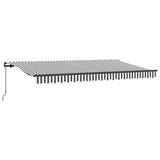Vidaxl inklapbaar zonnescherm antraciet 400 x 200 cm stof