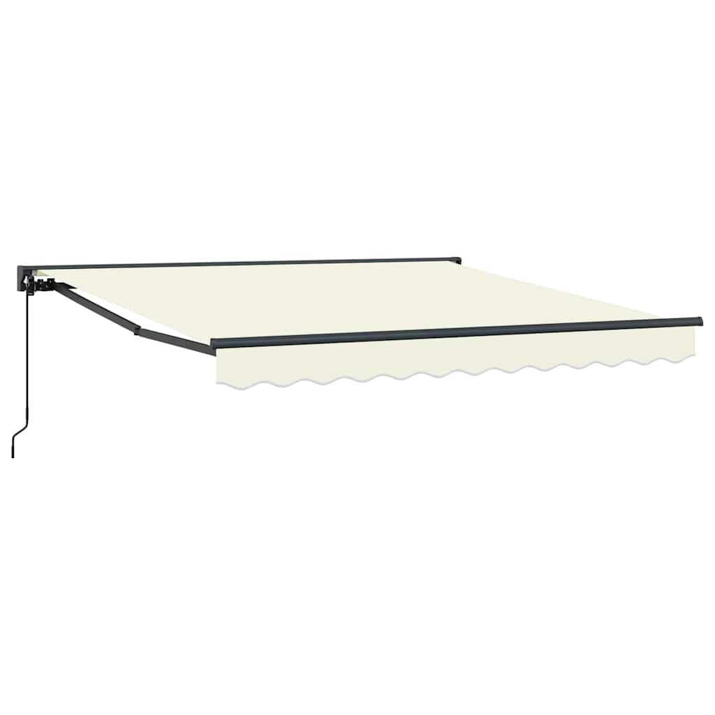 Vidaxl inklapbaar zonnescherm crème 300 x 250 cm polyester en metaal