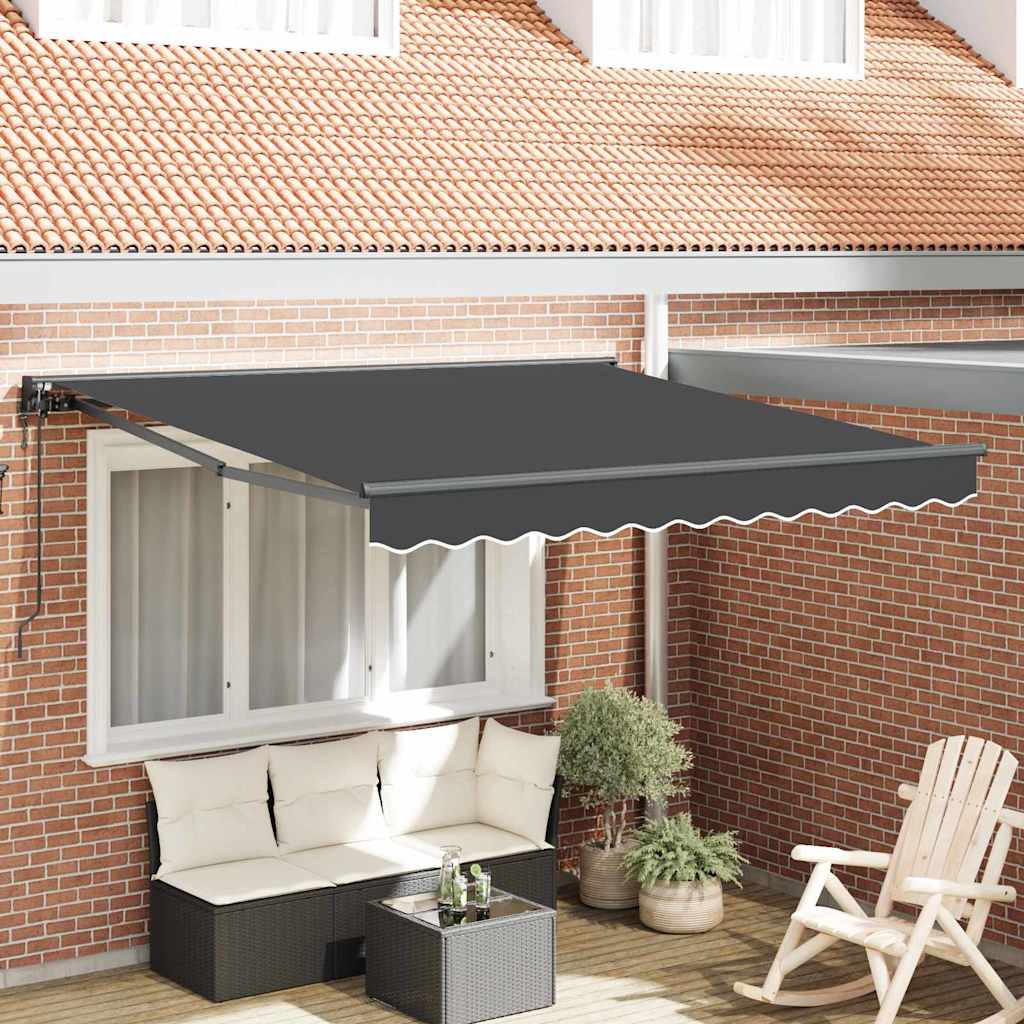 Vidaxl inklapbaar zonnescherm antraciet 300 x 250 cm