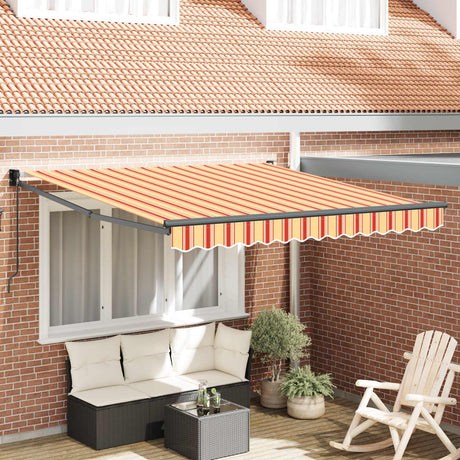 Vidaxl uitschuifbare luifel geel en oranje 300 x 250 cm