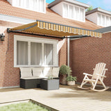 Vidaxl zijde frame geel en grijs 300 x 250 cm polyester met pu-coating