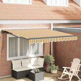 Vidaxl zijde frame geel en grijs 300 x 250 cm polyester met pu-coating