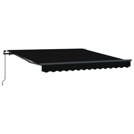 Vidaxl inklapbaar zonnescherm zwart 300 x 250 cm polyester en staal