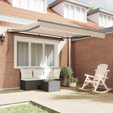 Vidaxl uitschuifbare luifel beige 300 x 250 cm polyester en aluminium