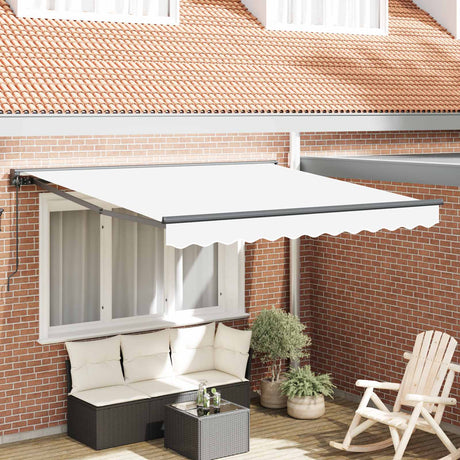 Vidaxl zijde frame wit 300 x 250 cm polyester met pu-coating