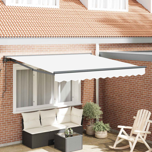 Vidaxl zijde frame wit 300 x 250 cm polyester met pu-coating