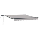 Vidaxl inklapbaar zonnescherm lichtgrijs 300 x 250 cm stof