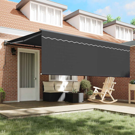 Vidaxl zijde frame geel en wit 350 x 250 cm polyester met pu-coating