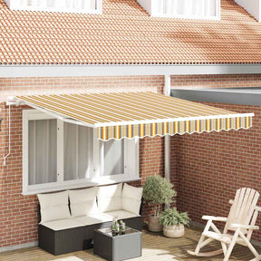 Vidaxl uitschuifbare luifel meerkleurig 350 x 250 cm