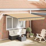 Vidaxl uitschuifbare luifel meerkleurig 350 x 250 cm polyester