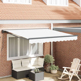 Vidaxl zijde frame wit 350 x 250 cm polyester met pu-coating