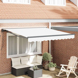 Vidaxl zijde frame wit 350 x 250 cm polyester met pu-coating