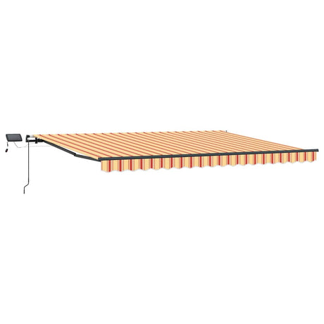 Vidaxl inklapbaar zonnescherm geel en oranje 400 ×300 cm stof