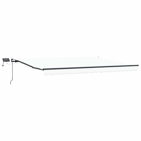 Vidaxl inklapbaar zonnescherm wit 400 ×300 cm stof