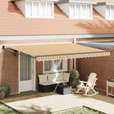 Vidaxl uitschuifbare luifel meerkleurig 450 × 300 cm