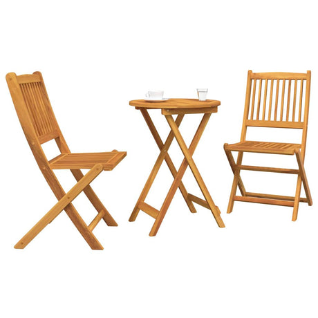 Vidaxl tuin bistro set 3 st bruin massief acaciahout