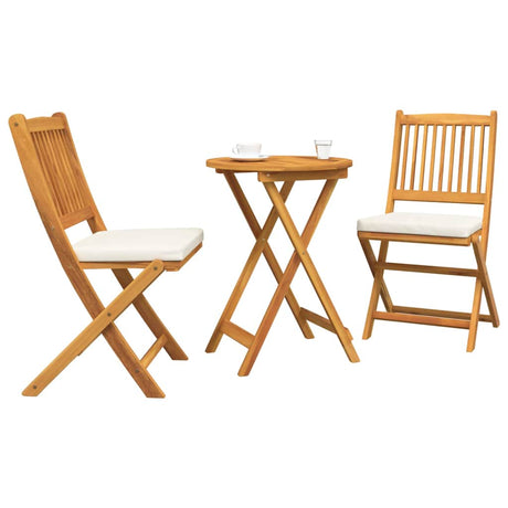 Vidaxl tuin bistro set 3 st bruin massief acaciahout