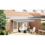 Vidaxl zijde frame verstelbaar wit 4 x 2 m staal