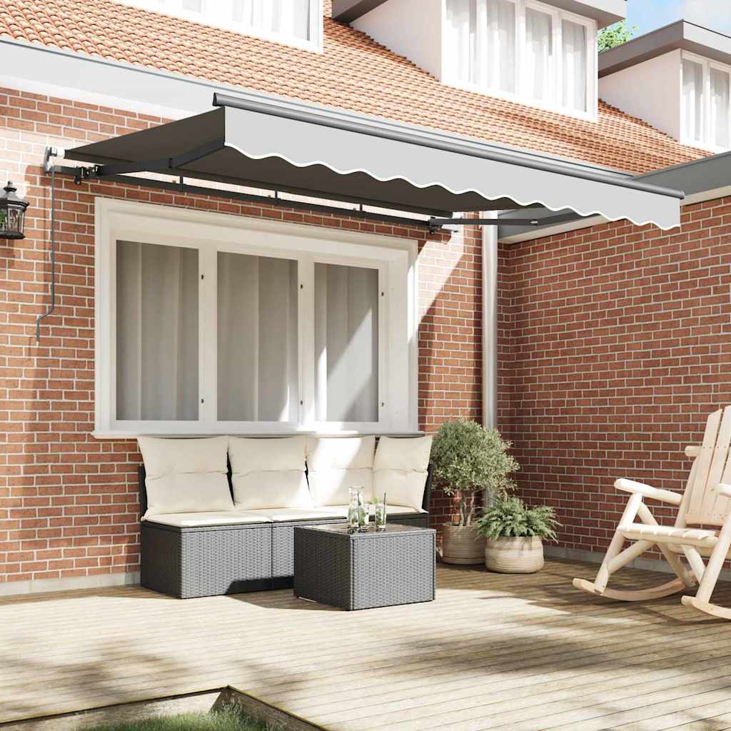Vidaxl zijde frame antraciet 3,5 x 2 m metaal