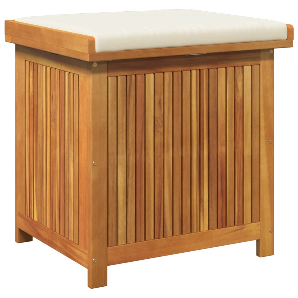 Vidaxl kussenbox voor buiten 60x50x61 cm massief acaciahout