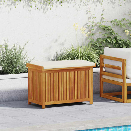 Vidaxl kussenbox voor buiten 90x50x60,5 cm massief acaciahout