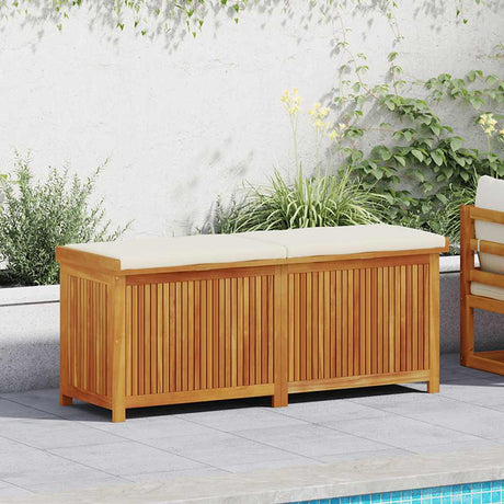 Vidaxl kussenbox voor buiten 150x50x60,5 cm massief acaciahout