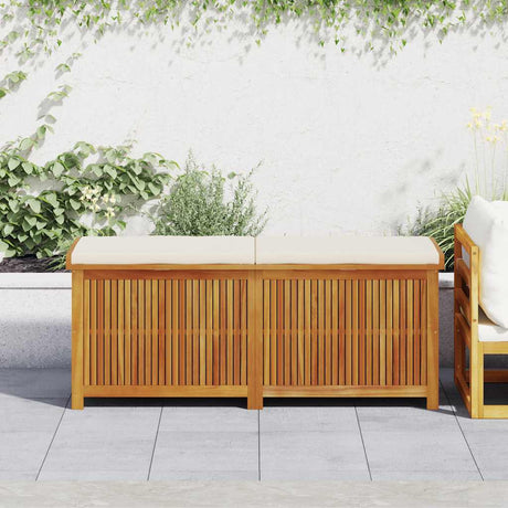 Vidaxl kussenbox voor buiten 150x50x60,5 cm massief acaciahout