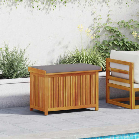 Vidaxl kussenbox voor buiten 90x50x60,5 cm massief acaciahout